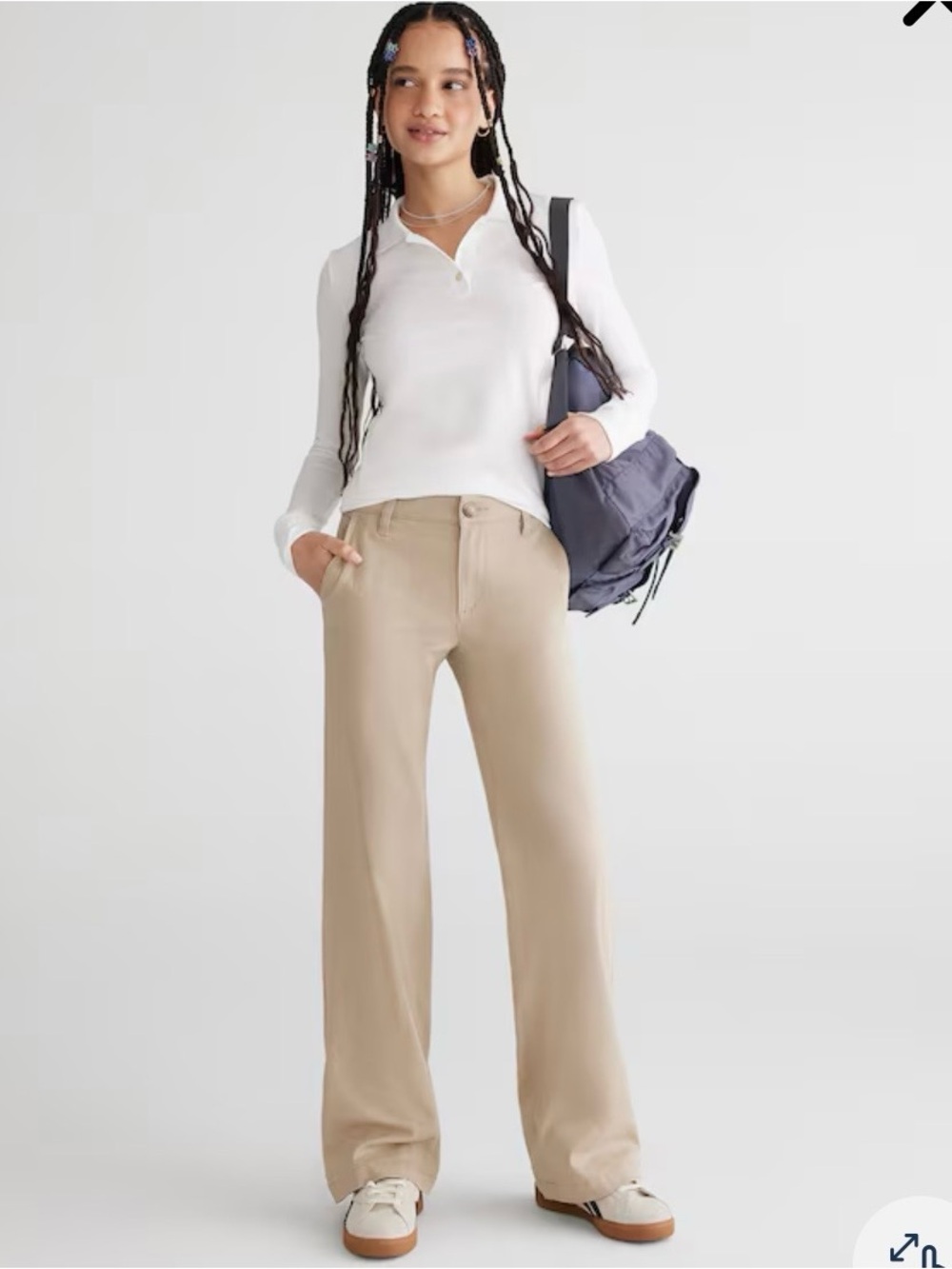 Aeropostale Low-Rise Baggy Wide Leg Pants